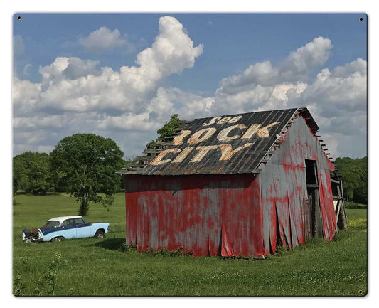Rock City, Home & Garden, Metal Sign, Wall Art, 30 X 24 Inches