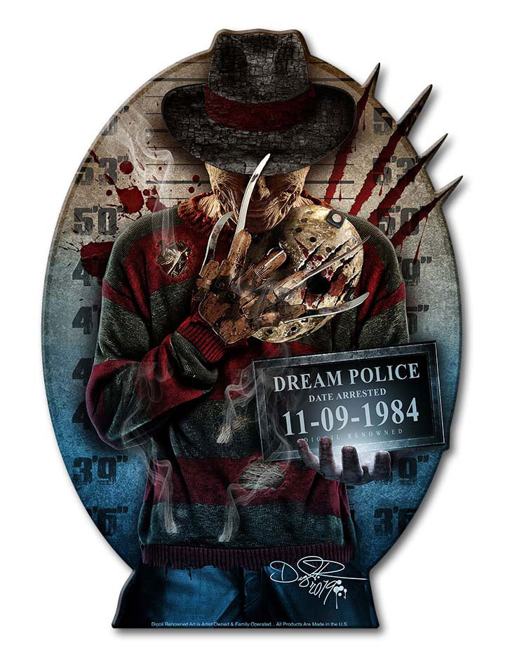 DIG022 - FREDDY, Patriotic, Metal Sign, Wall Art, 9 X 12 Inches