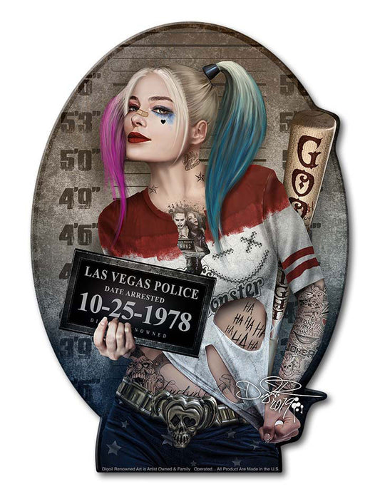 DIG023 - DADDYS GIRL, Patriotic, Metal Sign, Wall Art, 9 X 12 Inches