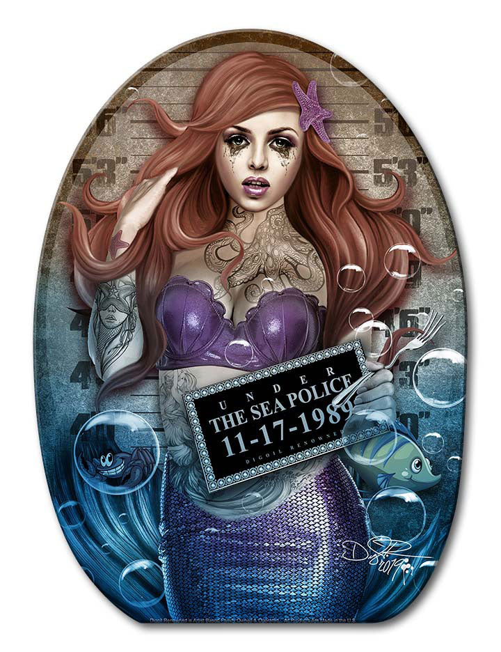 DIG024 - UNDER THE SEA, Patriotic, Metal Sign, Wall Art, 9 X 12 Inches