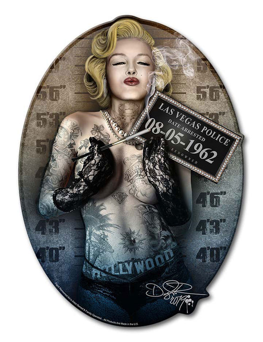 DIG025 - MARL MUGSHOT, Patriotic, Metal Sign, Wall Art, 8 X 12 Inches