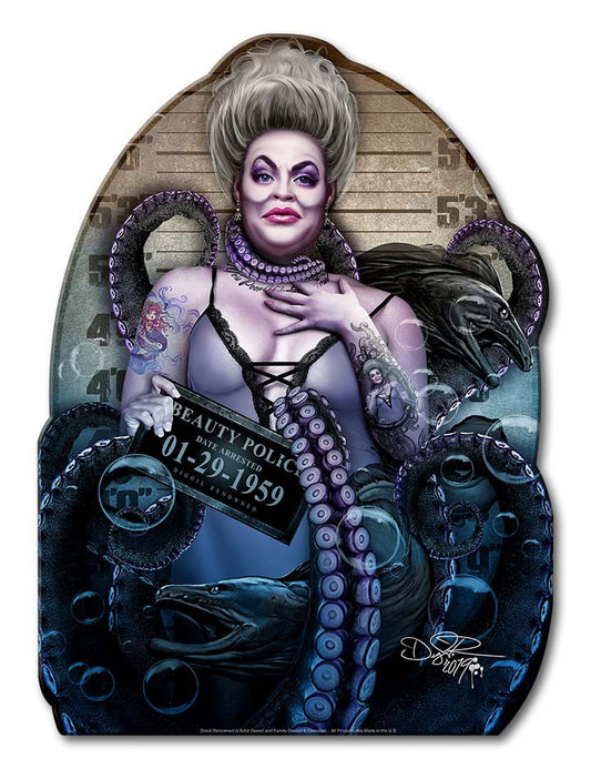 DIG027 - SEA WITCH, Patriotic, Metal Sign, Wall Art, 9 X 12 Inches