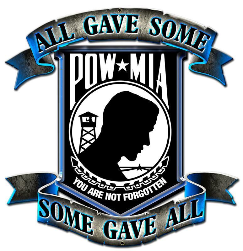 Pow Mia Vintage Sign, Humor, Metal Sign, Wall Art, 15 X 15 Inches