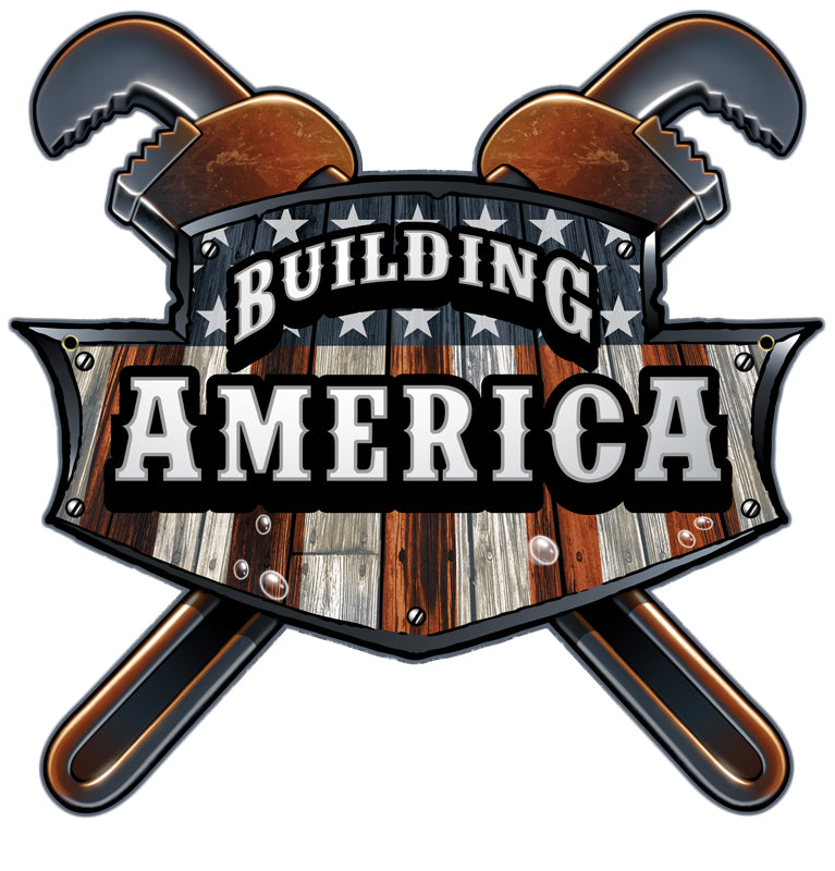 BUILDING AMERICA WRENCH Vintage Sign, Humor, Metal Sign, Wall Art, 18 X 18 Inches