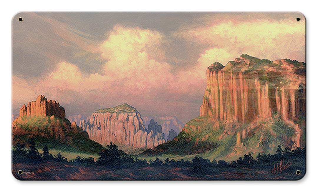 Bell Rock Sedona Vintage Sign, Automotive, Metal Sign, Wall Art, 14 X 8 Inches