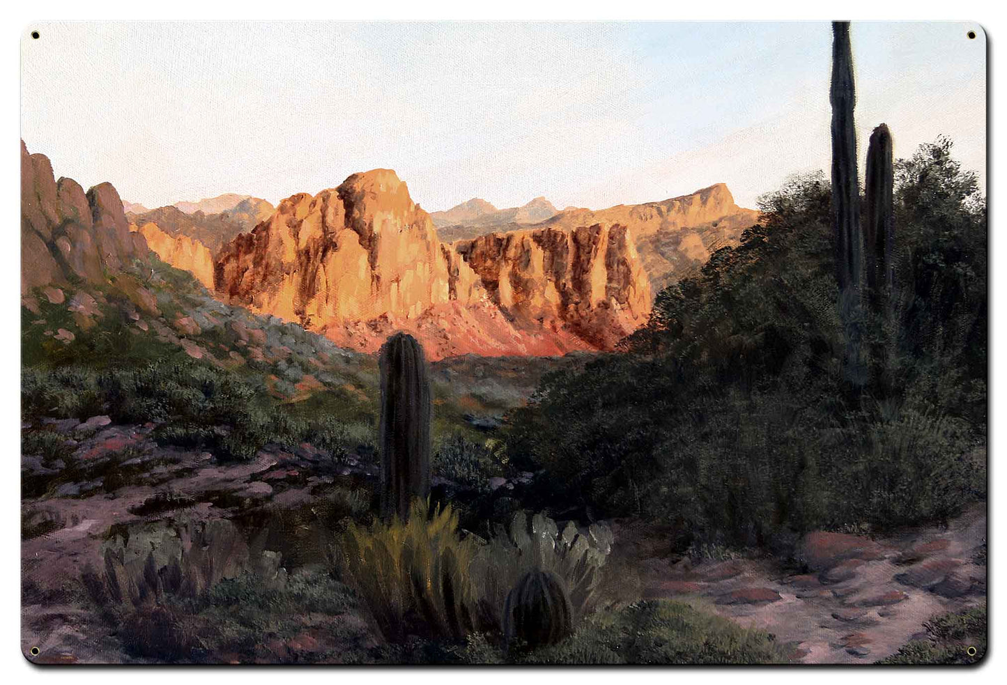 Desert Sentinels Vintage Sign, Automotive, Metal Sign, Wall Art, 36 X 24 Inches