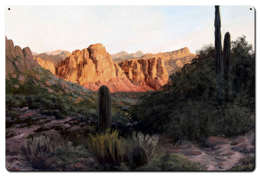 Desert Sentinels Vintage Sign, Automotive, Metal Sign, Wall Art, 36 X 24 Inches