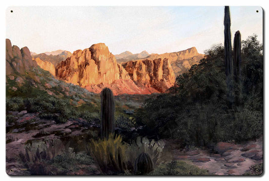 Desert Sentinels Vintage Sign, Automotive, Metal Sign, Wall Art, 24 X 16 Inches
