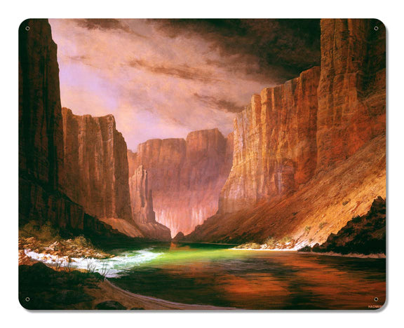 Marble Canyon Storm Vintage Sign, Automotive, Metal Sign, Wall Art, 15 X 12 Inches