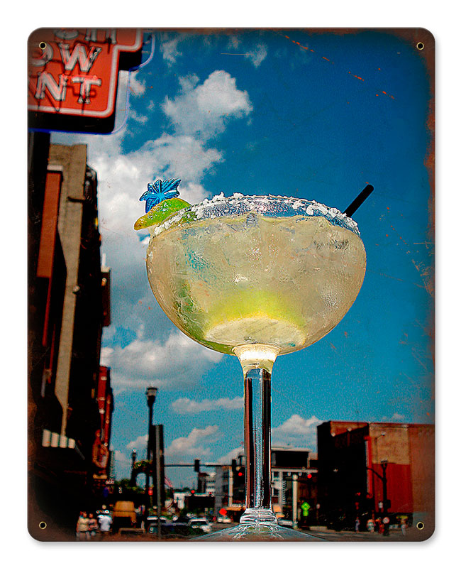 MARGARITA Vintage Sign, Food & Drink, Metal Sign, Wall Art, 12 X 15 Inches