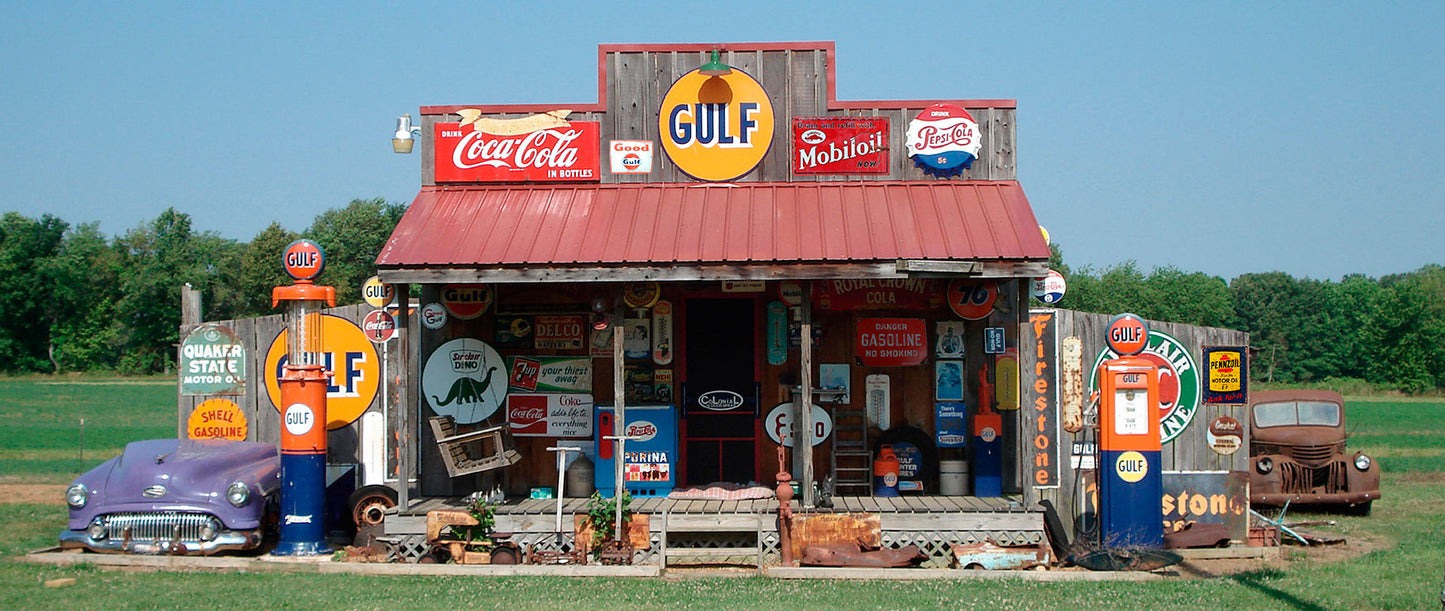 Gulf Signs House Vintage Sign, Home & Garden, Metal Sign, Wall Art, 24 X 10 Inches