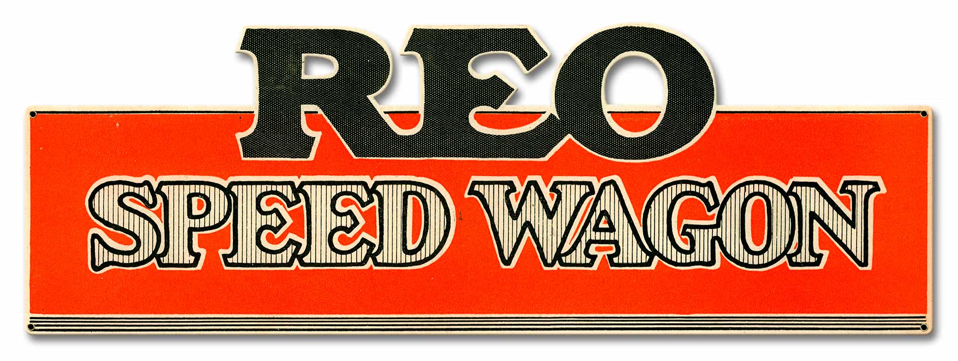 RED SPEED WAGON Vintage Sign, Automotive, Metal Sign, Wall Art, 25 X 9 Inches