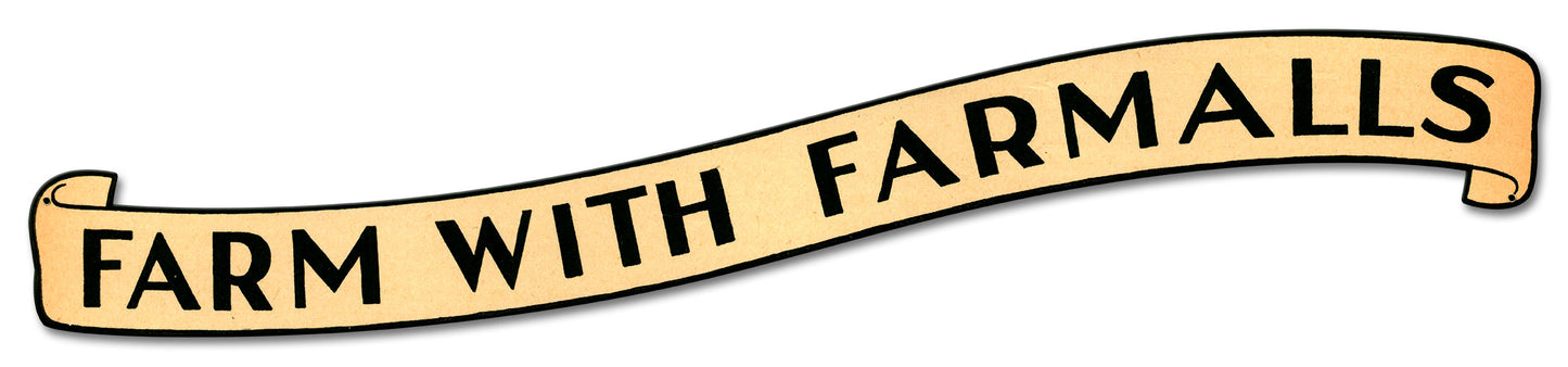 Farm With Farmalls Vintage Sign, Automotive, Metal Sign, Wall Art, 36 X 8 Inches