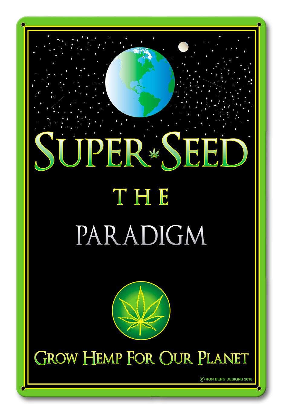 Super Seed Vintage Sign, Man Cave, Metal Sign, Wall Art, 12 X 18 Inches