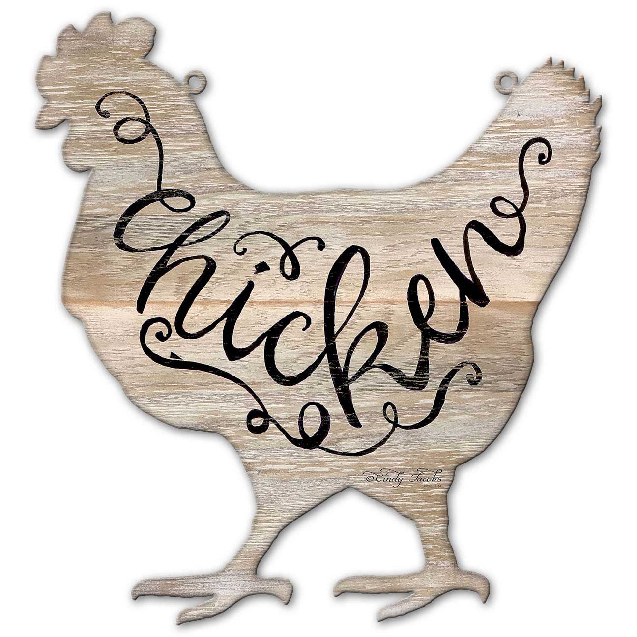 Animal Chicken Vintage Sign, Home & Garden, Metal Sign, Wall Art, 17 X 17 Inches