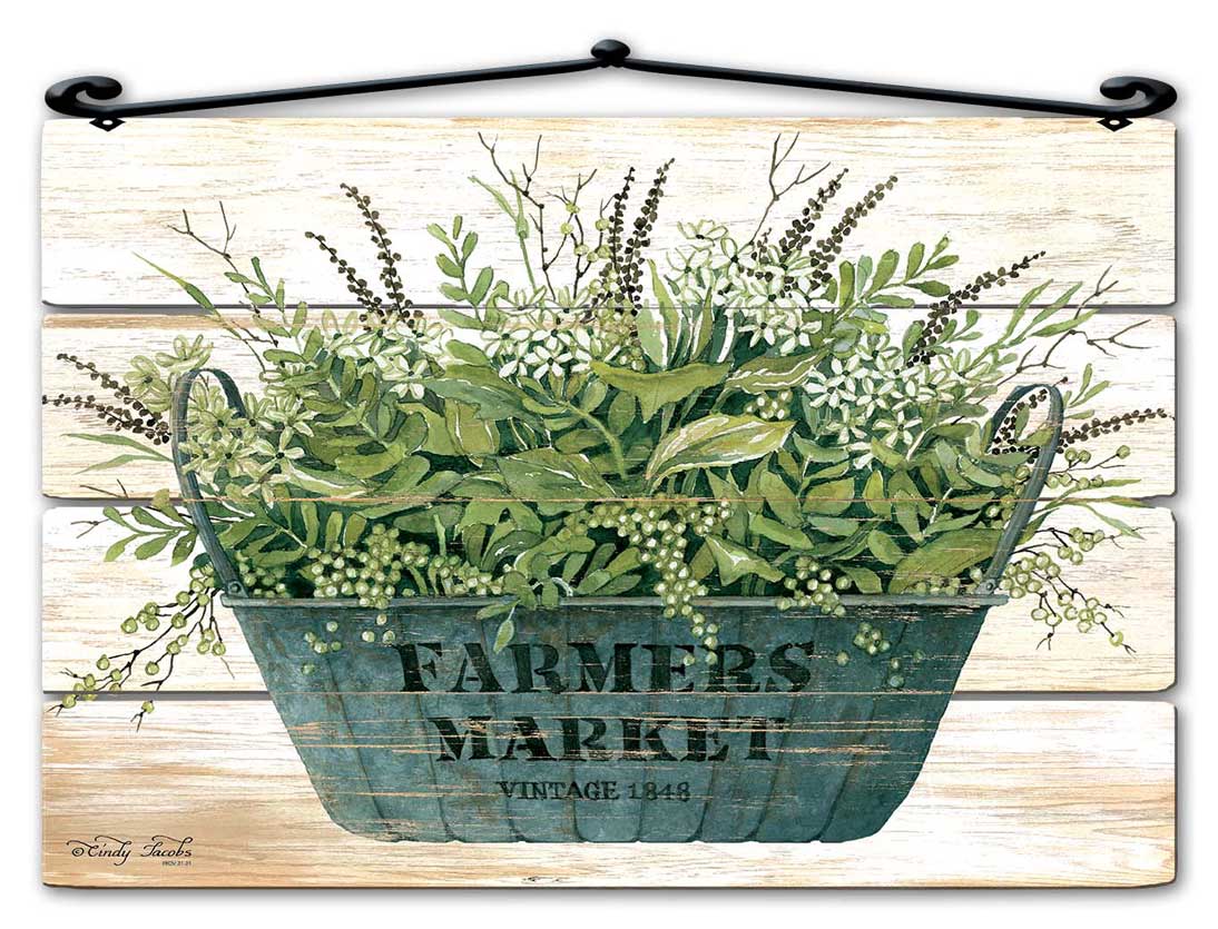 Gal Planter Farmer Market Vintage Sign, Home & Garden, Metal Sign, Wall Art, 18 X 13 Inches