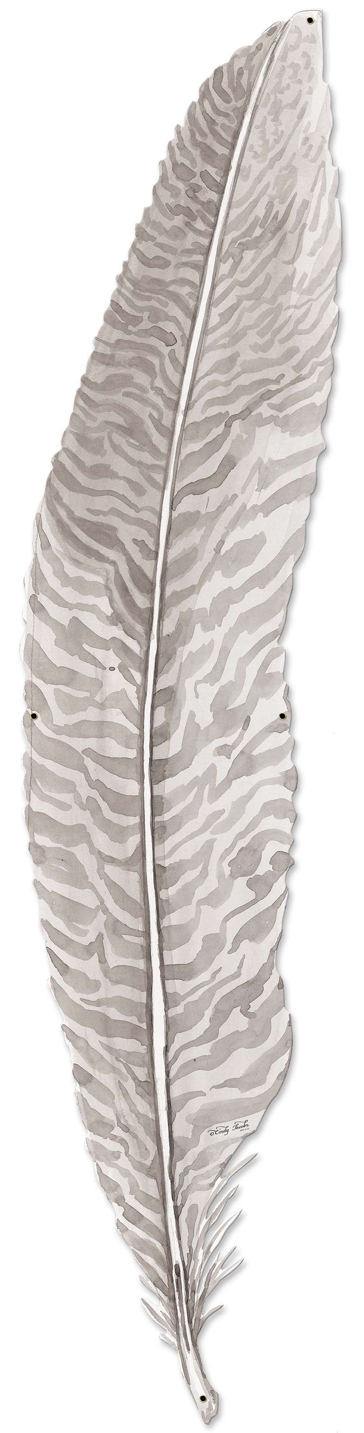 FEATHER Vintage Sign, Home & Garden, Metal Sign, Wall Art, 10 X 40 Inches