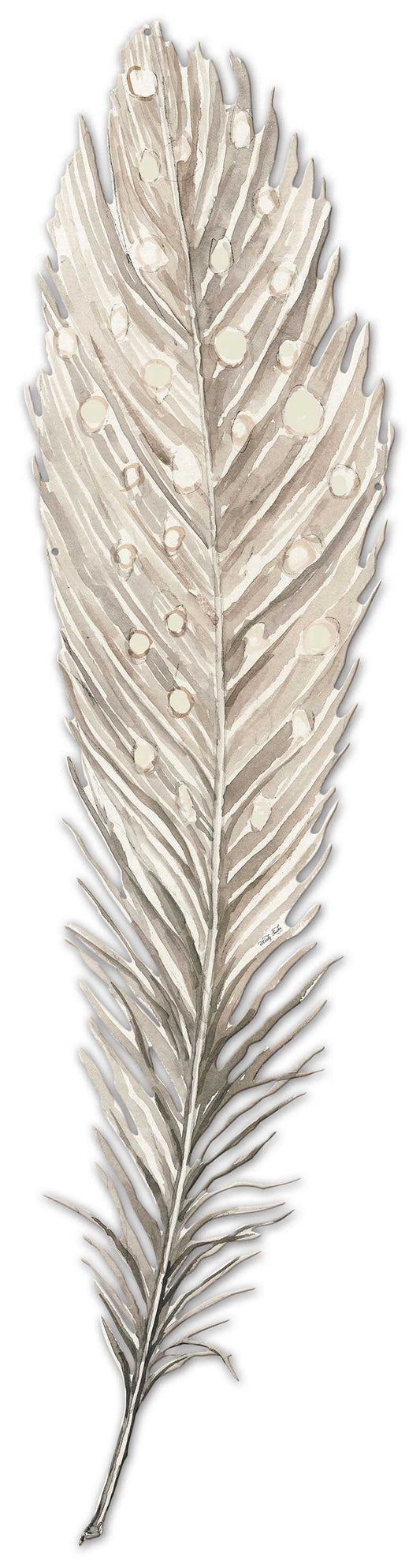 Feather 2 Vintage Sign, Home & Garden, Metal Sign, Wall Art, 10 X 40 Inches