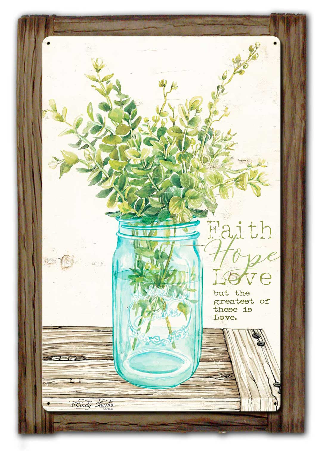 Better Together Wood Framed Vintage Sign, Home & Garden, Metal Sign, Wall Art, 16 X 10 Inches