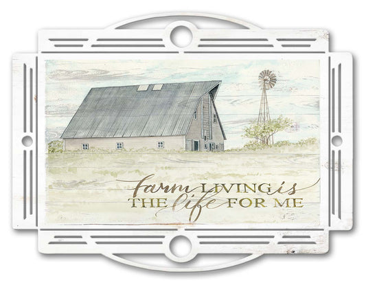 Tray Farm Living Vintage Sign, Home & Garden, Metal Sign, Wall Art, 25 X 20 Inches