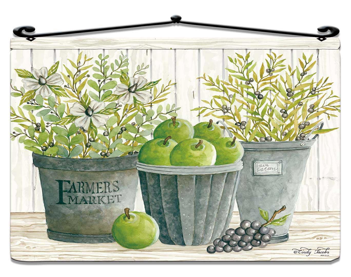 EUC GAL Planters Florals Plasma Vintage Sign, Home & Garden, Metal Sign, Wall Art, 18 X 14 Inches