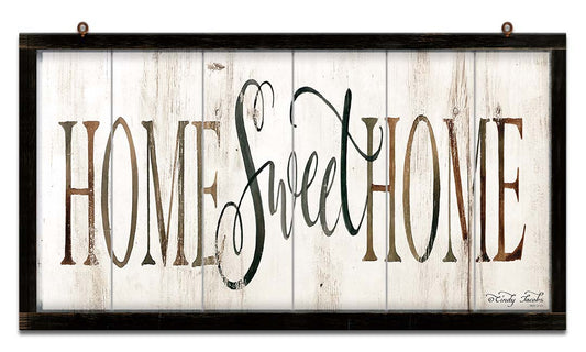 Sign Home Sweet BW Vintage Sign, Home & Garden, Metal Sign, Wall Art, 28 X 16 Inches