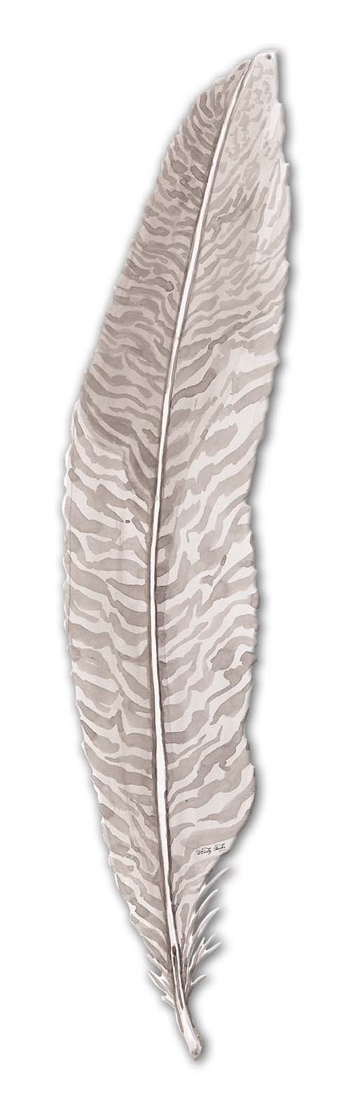 Feather Vintage Sign, Home & Garden, Metal Sign, Wall Art, 5 X 20 Inches