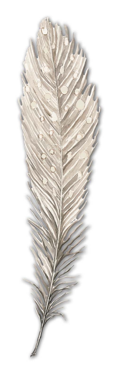 Feather 2 Vintage Sign, Home & Garden, Metal Sign, Wall Art, 5 X 20 Inches