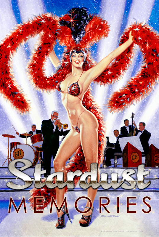 Stardust Memories XL Vintage Sign, Pinup Girls, Metal Sign, Wall Art, 24 X 36 Inches