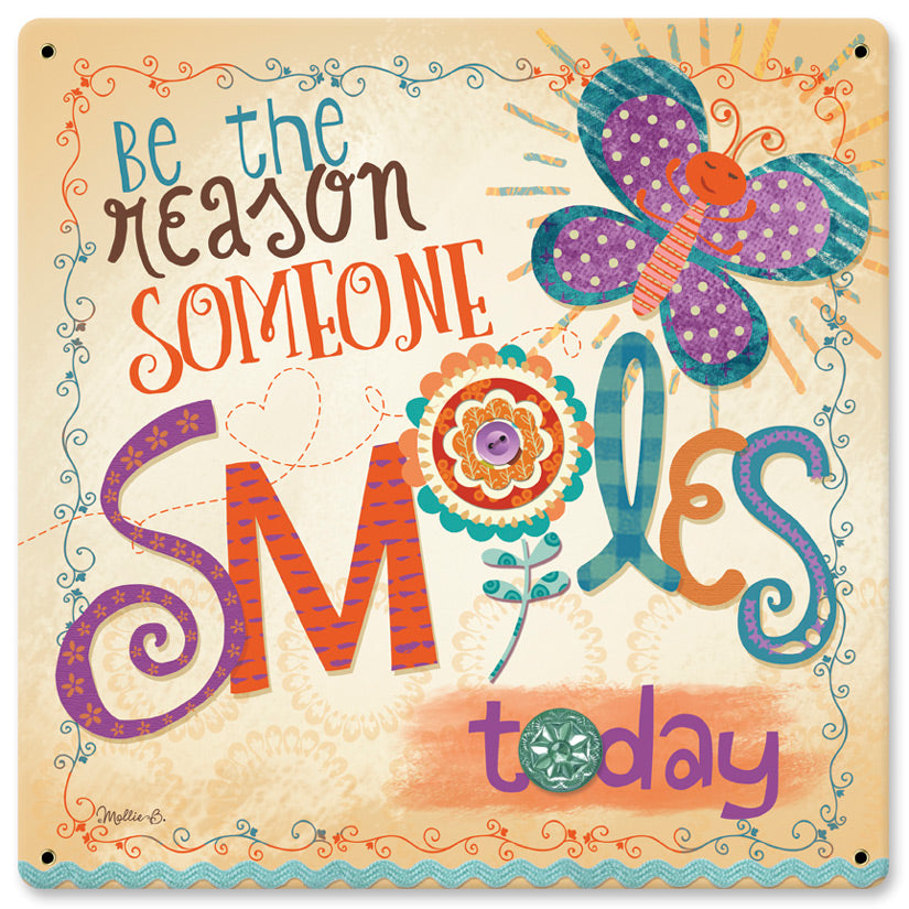Be The Reason Vintage Sign, Automotive, Metal Sign, Wall Art, 12 X 12 Inches