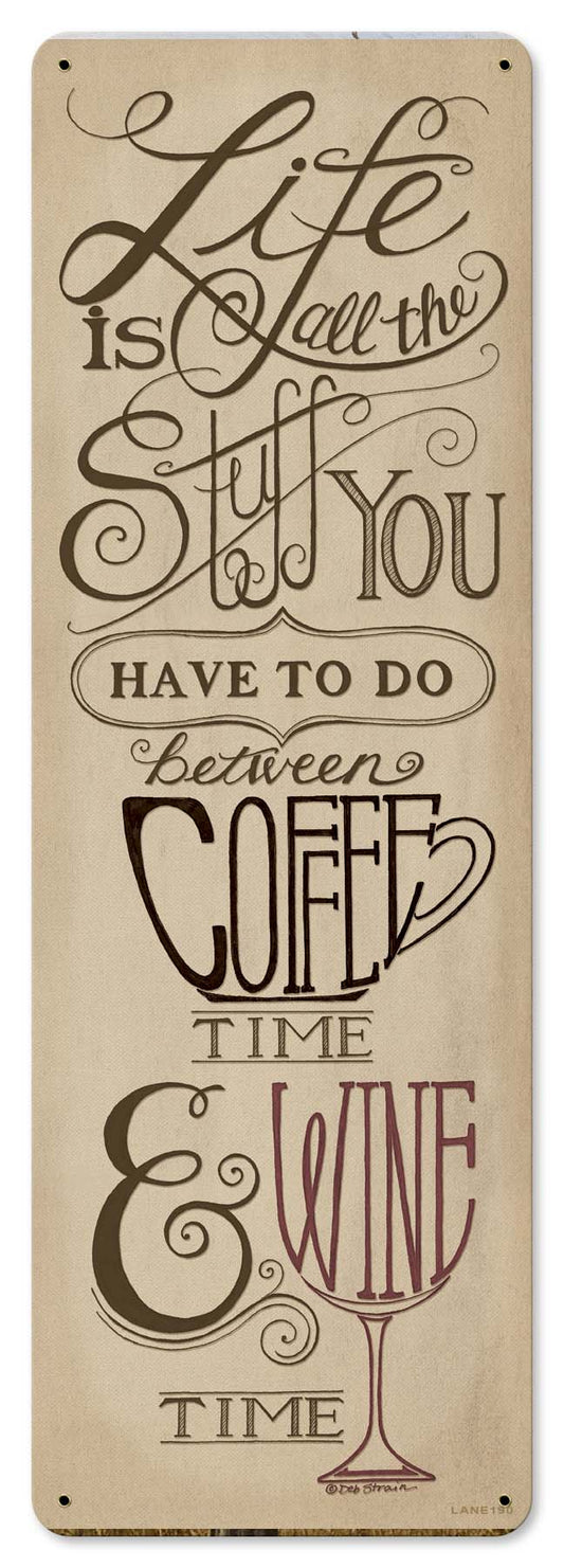 Life Stuff Vintage Sign, Automotive, Metal Sign, Wall Art, 8 X 24 Inches