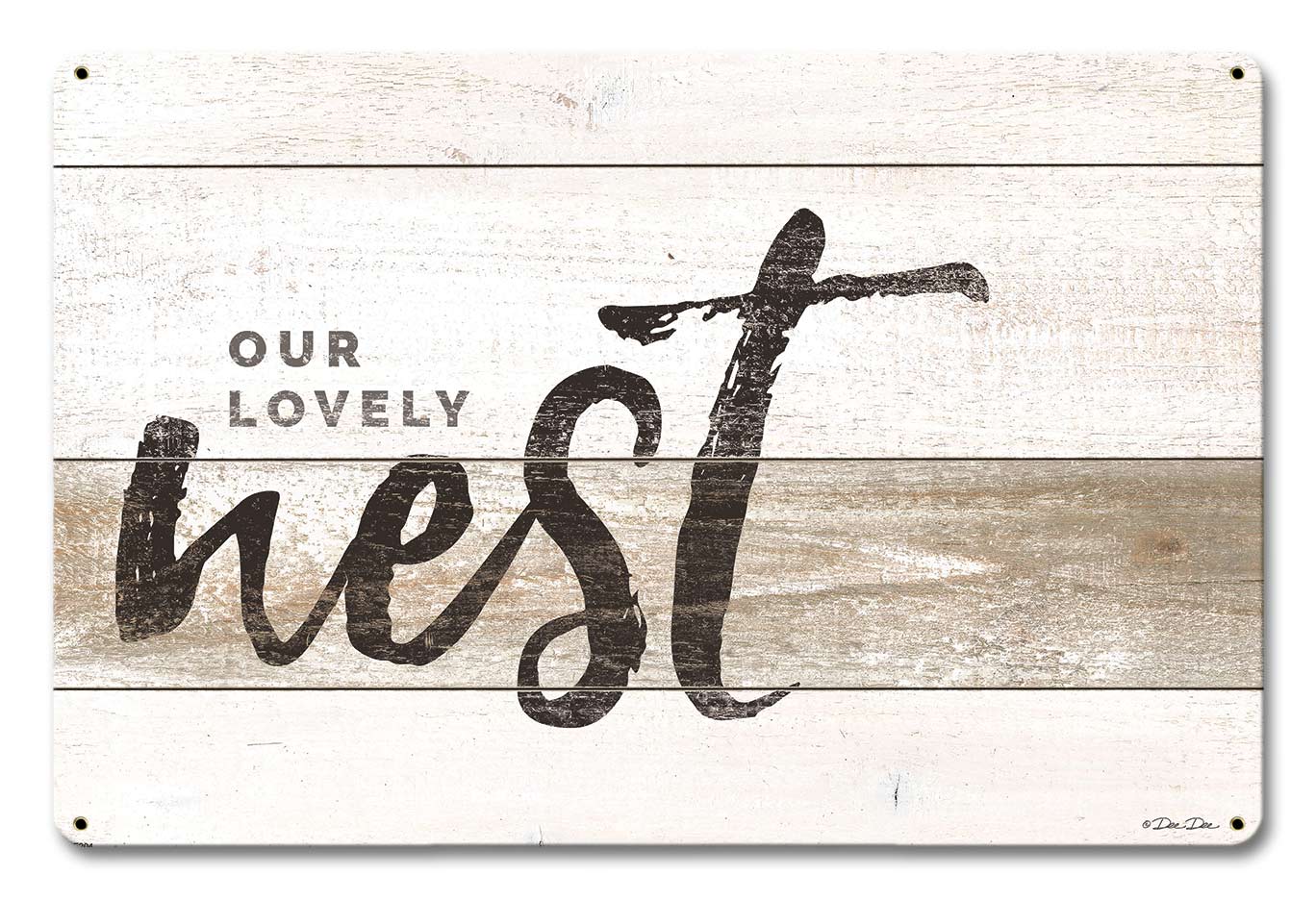 Our Lovely Nest Vintage Sign, Automotive, Metal Sign, Wall Art, 18 X 12 Inches