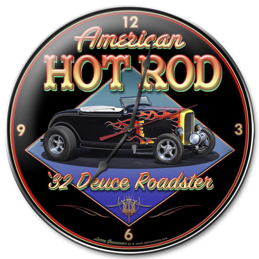 American Hot Rod '32, Automotive, Metal Signs, Wall Art, 14 X 14 Inches