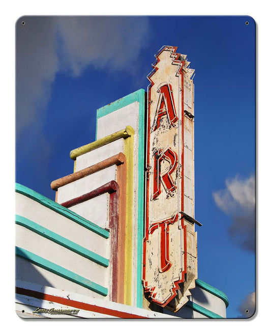 Art Sign Day Vintage Sign, Automotive, Metal Sign, Wall Art, 12 X 15 Inches