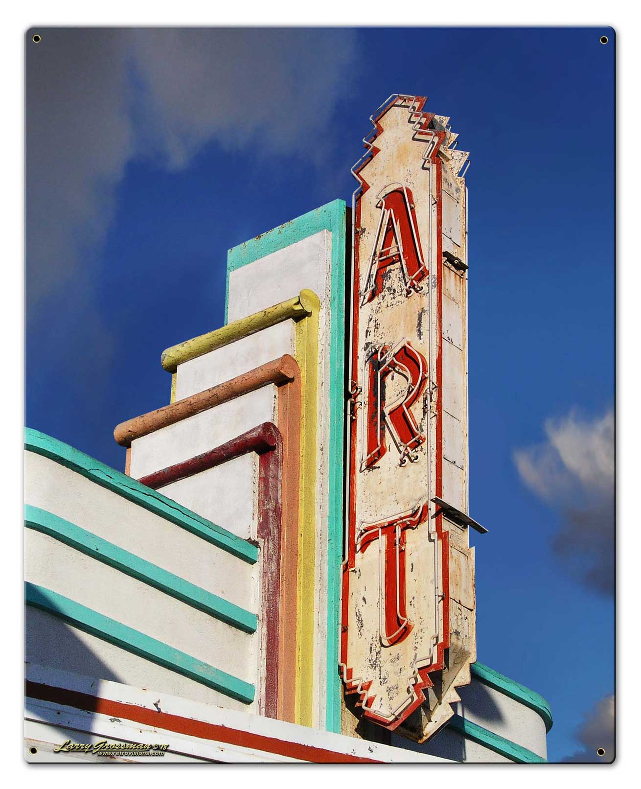 Art Sign Day Vintage Sign, Automotive, Metal Sign, Wall Art, 24 X 30 Inches