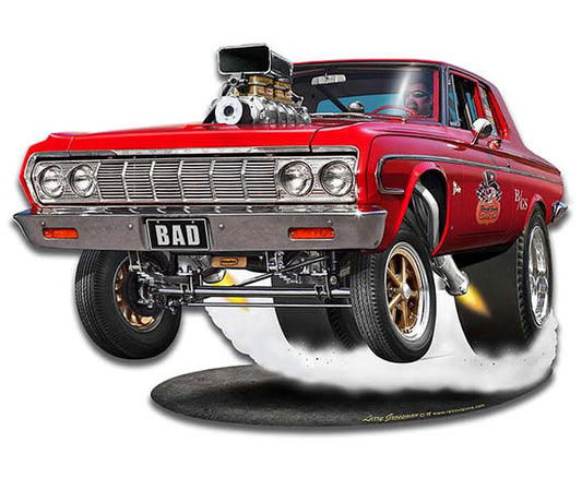 Blown Mopar Cut-out Vintage Sign, Automotive, Metal Sign, Wall Art, 18 X 13 Inches
