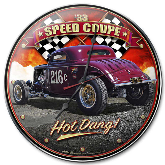 1933 Speed Coupe, Automotive, Metal Sign 3, Wall Art, 14 X 14 Inches