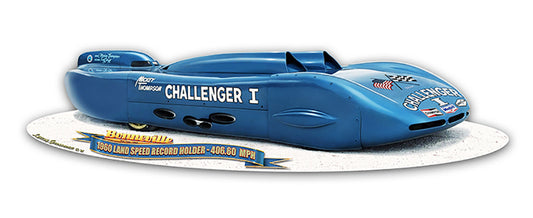 1960 Challenger Cutout Vintage Sign, Automotive, Metal Sign, Wall Art, 18 X 5 Inches