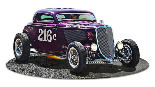 1933 Speed Coupe Vintage Sign, Automotive, Metal Sign, Wall Art, 30 X 15 Inches
