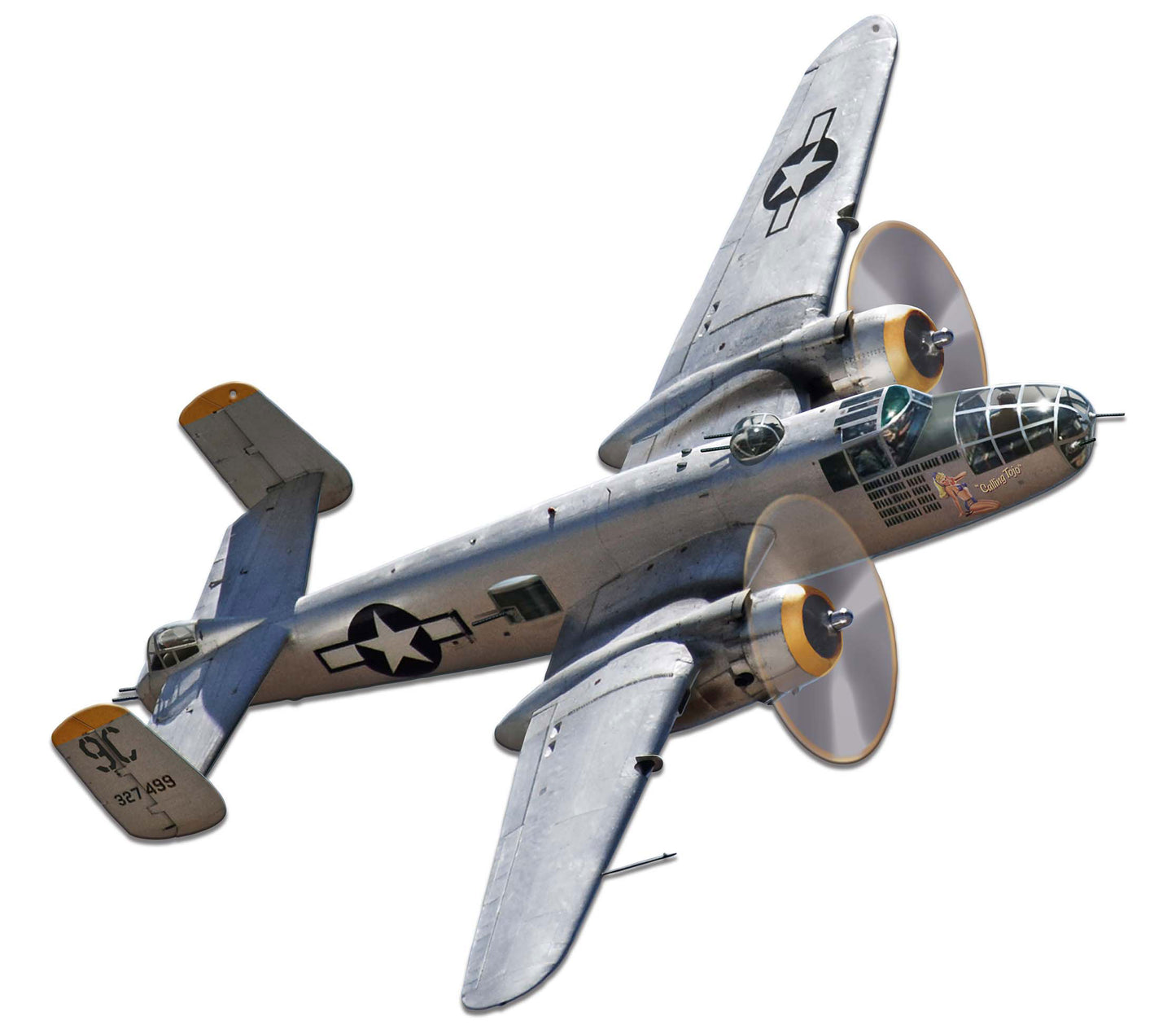 B-25 Mitchell Bomber Vintage Sign, Automotive, Metal Sign, Wall Art, 28 X 26 Inches
