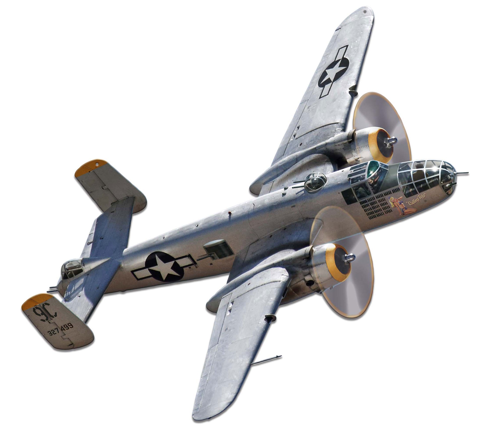 B-25 Mitchell Bomber Vintage Sign, Automotive, Metal Sign, Wall Art, 28 X 26 Inches