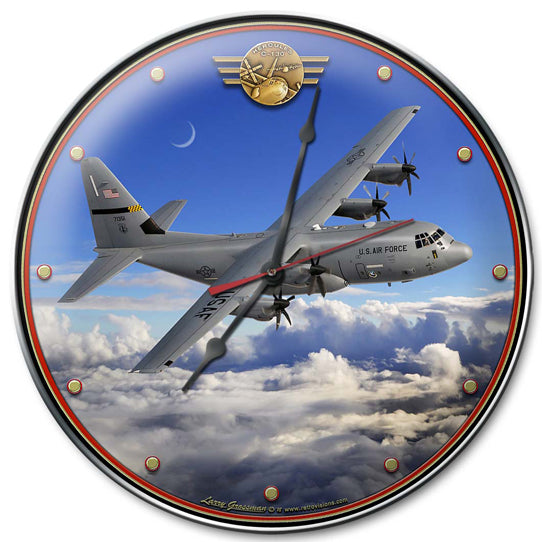 C-130 Hercules, Automotive, Metal Sign, Wall Art, 14 X 14 Inches