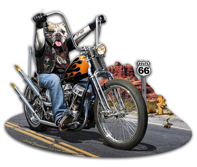 Born To Be Wild Vintage Sign, Automotive, Metal Sign, Wall Art, 18 X 15 Inches
