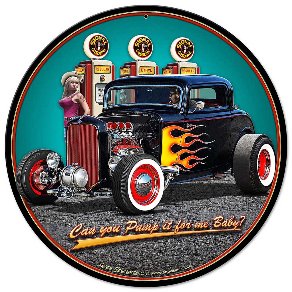 1932 Deuce Coupe Vintage Sign, Automotive, Metal Sign, Wall Art, 14 X 14 Inches