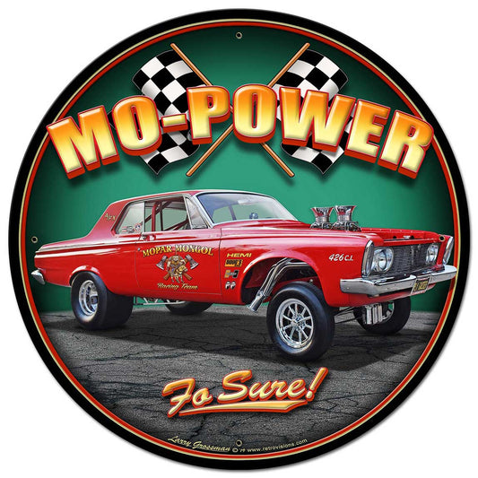 1963 Plymouth Gasser Vintage Sign, Automotive, Metal Sign, Wall Art, 28 X 28 Inches