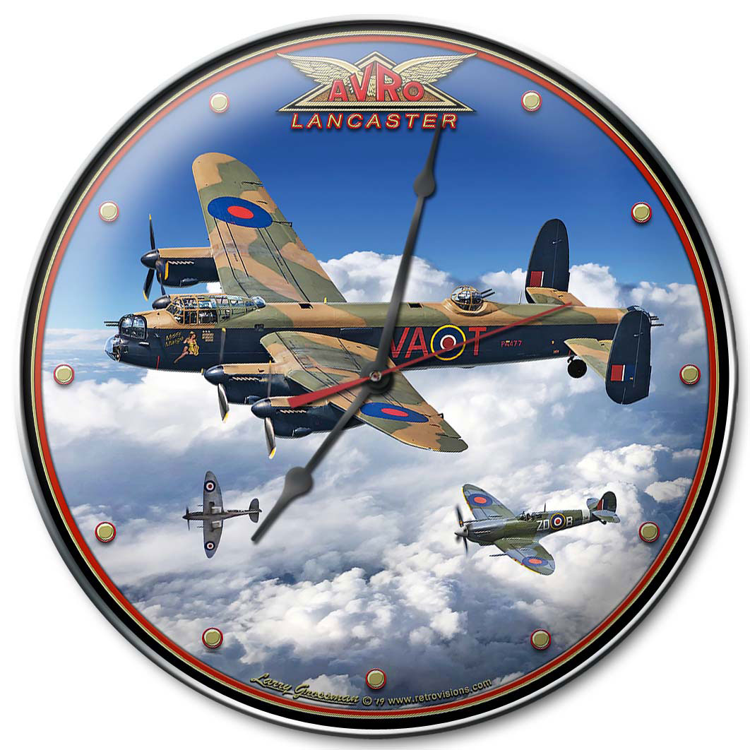 Avro Lancaster, Automotive, Metal Sign, Wall Art, 14 X 14 Inches