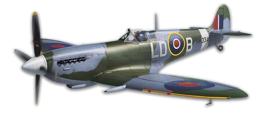Spitfire RAF Fighter Plane Cutout Vintage Sign, Aviation, Metal Sign, Wall Art, 18 X 8 Inches