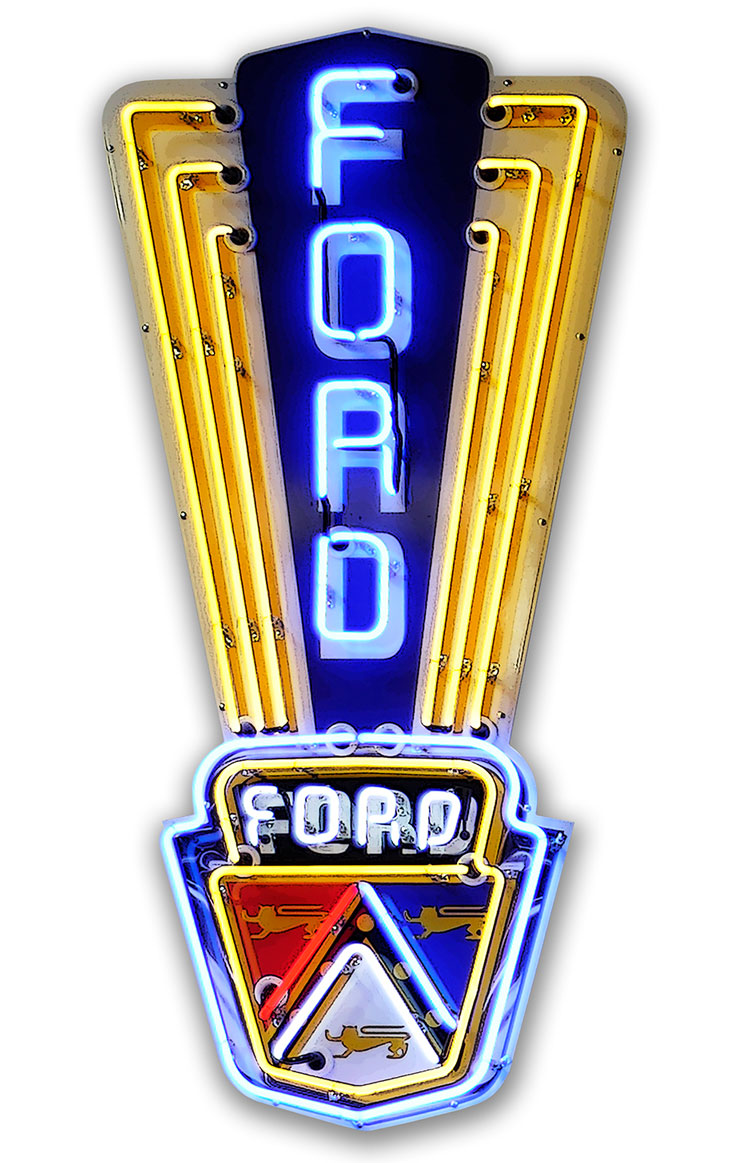 Ford Sign Vintage Sign, Automotive, Metal Sign, Wall Art, 8 X 16 Inches