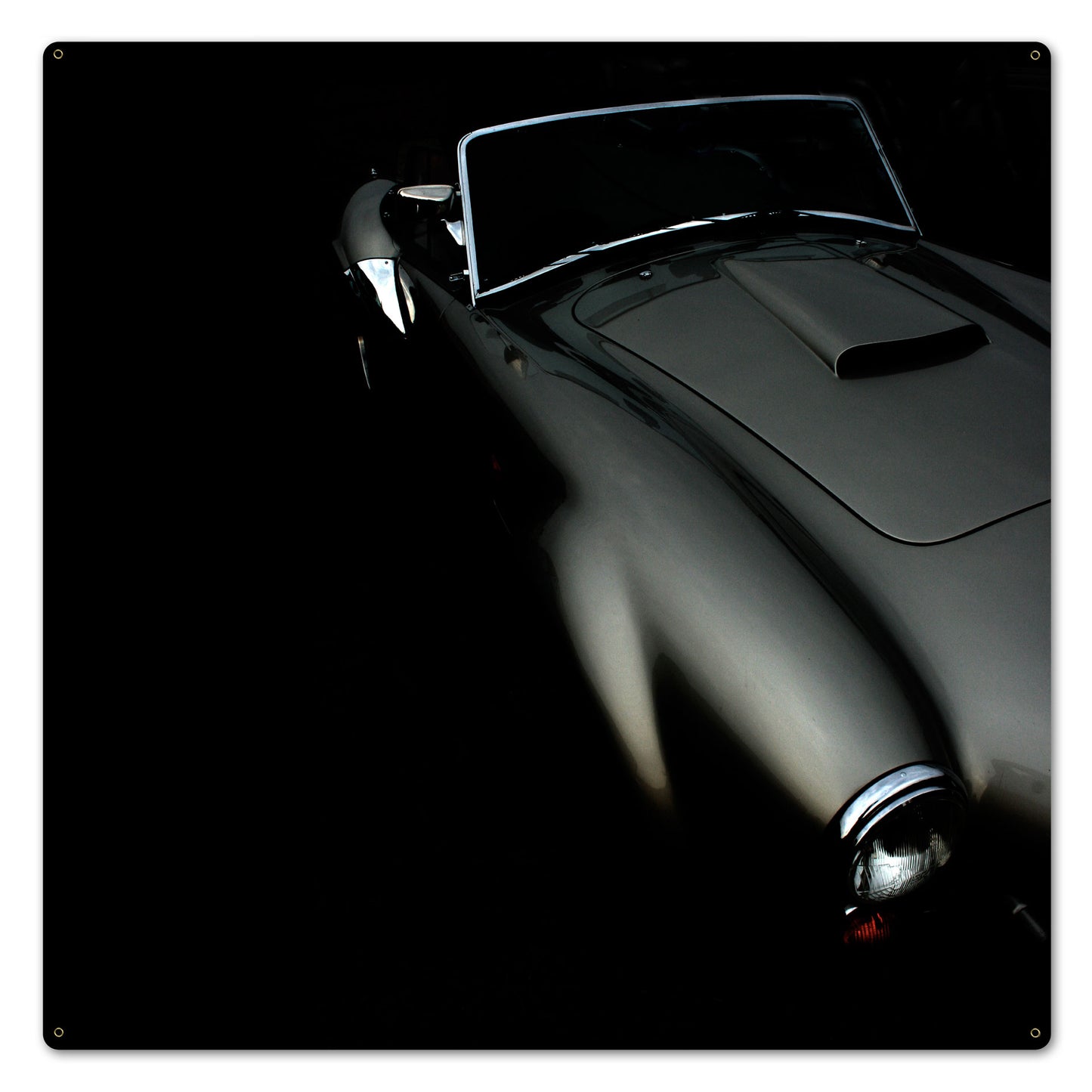 Classic Curves Vintage Sign, Oil & Petro, Metal Sign, Wall Art, 24 X 24 Inches