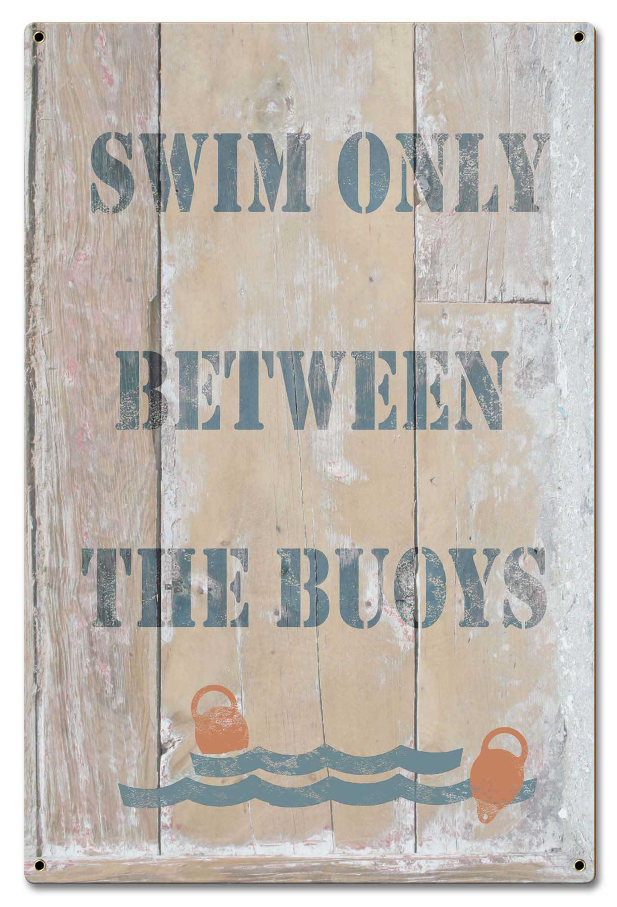 Swim Only Vintage Sign, Oil & Petro, Metal Sign, Wall Art, 16 X 24 Inches